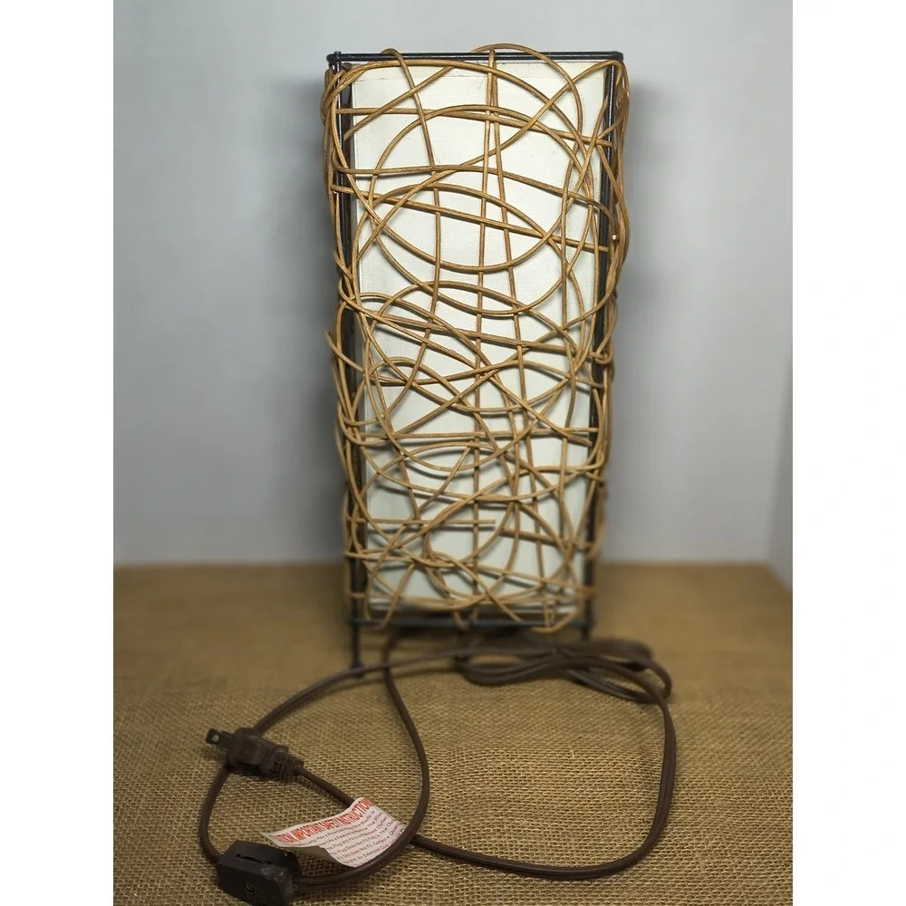 Wicker Rattan Wrapped Vine Style 14